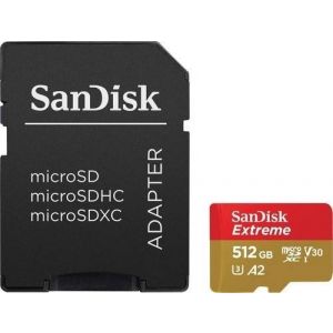 SanDisk MEMORIJSKA KARTICA SDXC 512GB Micro Extreme 160 MB/s+ SD Adap. 67758
