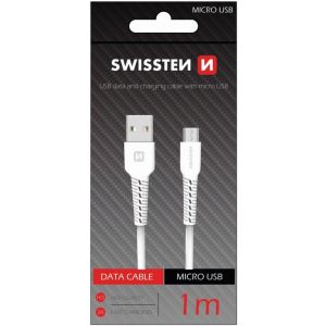 SWISSTEN USB Data Cable 1m Micro (Bela)