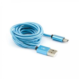 S-BOX USB KABL USB A-2.0 USB Type C 1,5 m, Fruity Blue