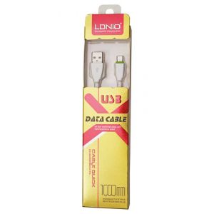 LDNIO USB KABL Lightning Apple USB 1m, White/G