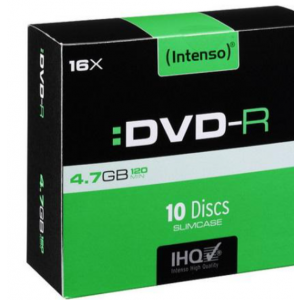 Intenso DVD-R DISKOVI SLIM CASE 10KOM 4101652