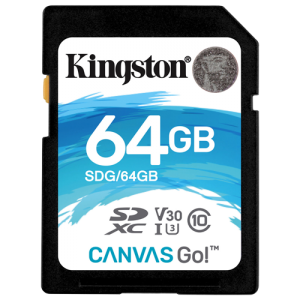  Kingston MEMORIJSKA KARTICA Canvas Go SDG/64GB    