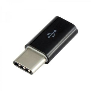 S-BOX ADAPTER Micro USB F / TYPE C M, Crni