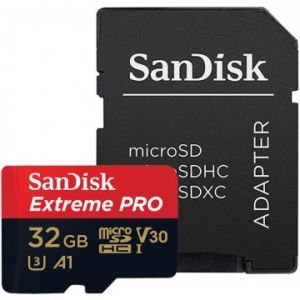 SanDisk MEMORIJSKA KARTICA SDHC 32GB Micro Extreme Pro 100MB/s C10 V30 U3+SD Adap.