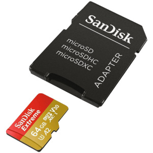 SanDisk MEMORIJSKA KARTICA SDXC 64GB Extreme micro SD Adapter 160MB/s A2